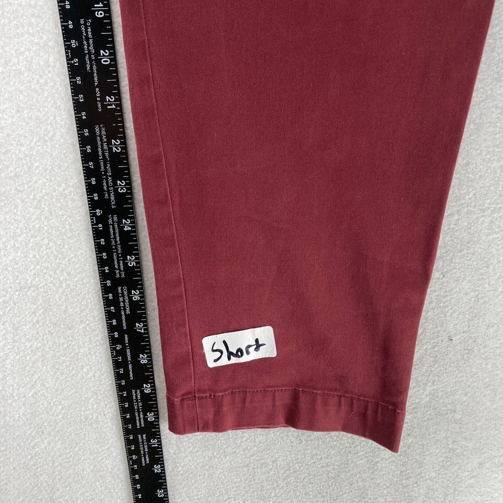 Banana Republic Mason Rapid Movement Chino Mens 34x32 Red Stretch Tapered Fit - Picture 9 of 13